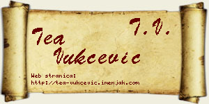 Tea Vukčević vizit kartica